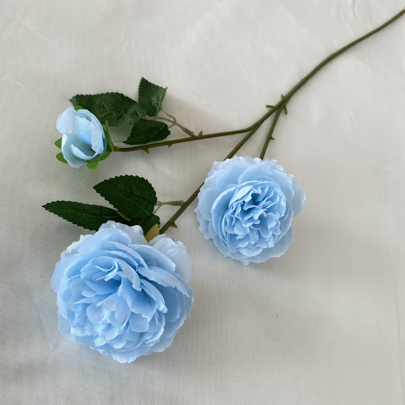 CL001041-European simulation 3 head peony silk flower wedding home decoration fake flower wedding arch layout simulation peony
