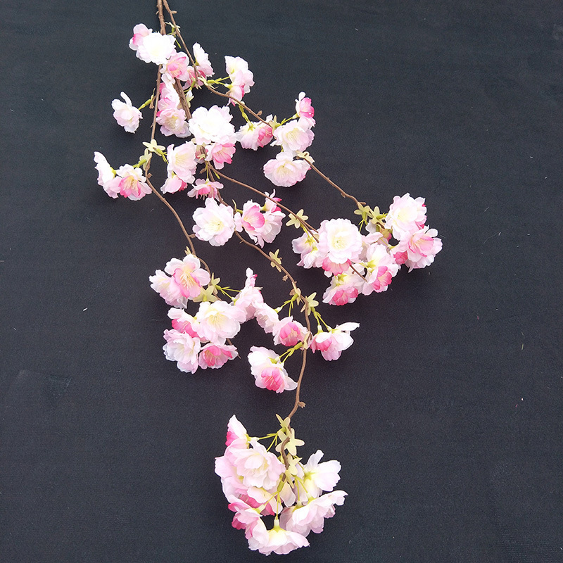 artificial flower Hang cherry blossoms home table bedroom fake flower decoration decoration wedding wedding set flowers