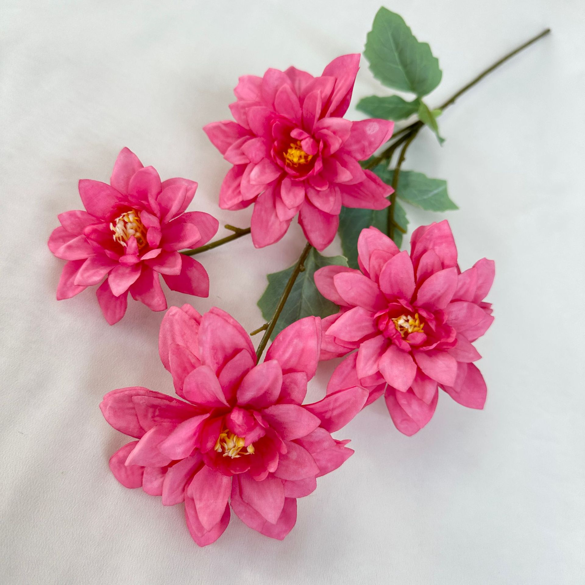 CL001073-artificial flower 4 heads dahlia flower Coated silk screen simulation rose home table bedroom fake flower decoration decoration wedding wedding set flowers